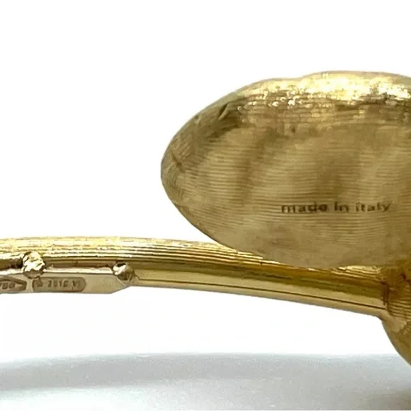 Stunning Marco Bicego 'Africa' Diamond 18K Gold Flexible Bangle - Picture 6 of 11